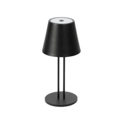 Lindby LED-Akkutischlampe Janea TWIN, schwarz, Metall