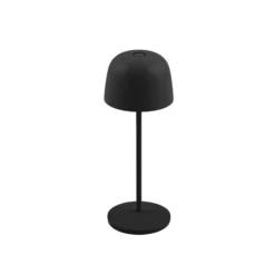 Lindby LED-Akku-Tischleuchte Arietty, schwarz, dimmbar, IP65