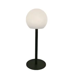 Lindby LED-Akku-Tischleuchte Eleia, grün, Metall, IP44