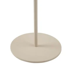 Lindby LED-Akku-Tischleuchte Ilvi, beige, Alu, Ø 17,5 cm