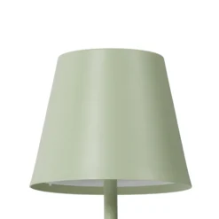 Lindby LED-Akkutischleuchte Janea CUBE, grün, Metall