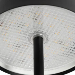 Lindby LED-Akkutischleuchte Janea CUBE, schwarz, Metall