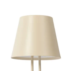 Lindby LED-Akkutischleuchte Janea TWIN, beige, Metall
