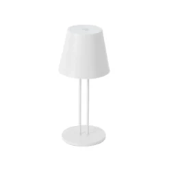 Lindby LED-Akkutischleuchte Janea TWIN, weiß, Metall