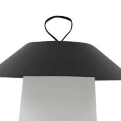 Lindby LED-Akkutischleuchte Kalina, schwarz/weiß, IP44