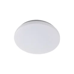 Lindby LED-Außendeckenleuchte Doki, 26 cm, weiß, Kunststoff
