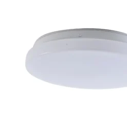 Lindby LED-Außendeckenleuchte Kirkola, 3000 K, Ø 26 cm, weiß