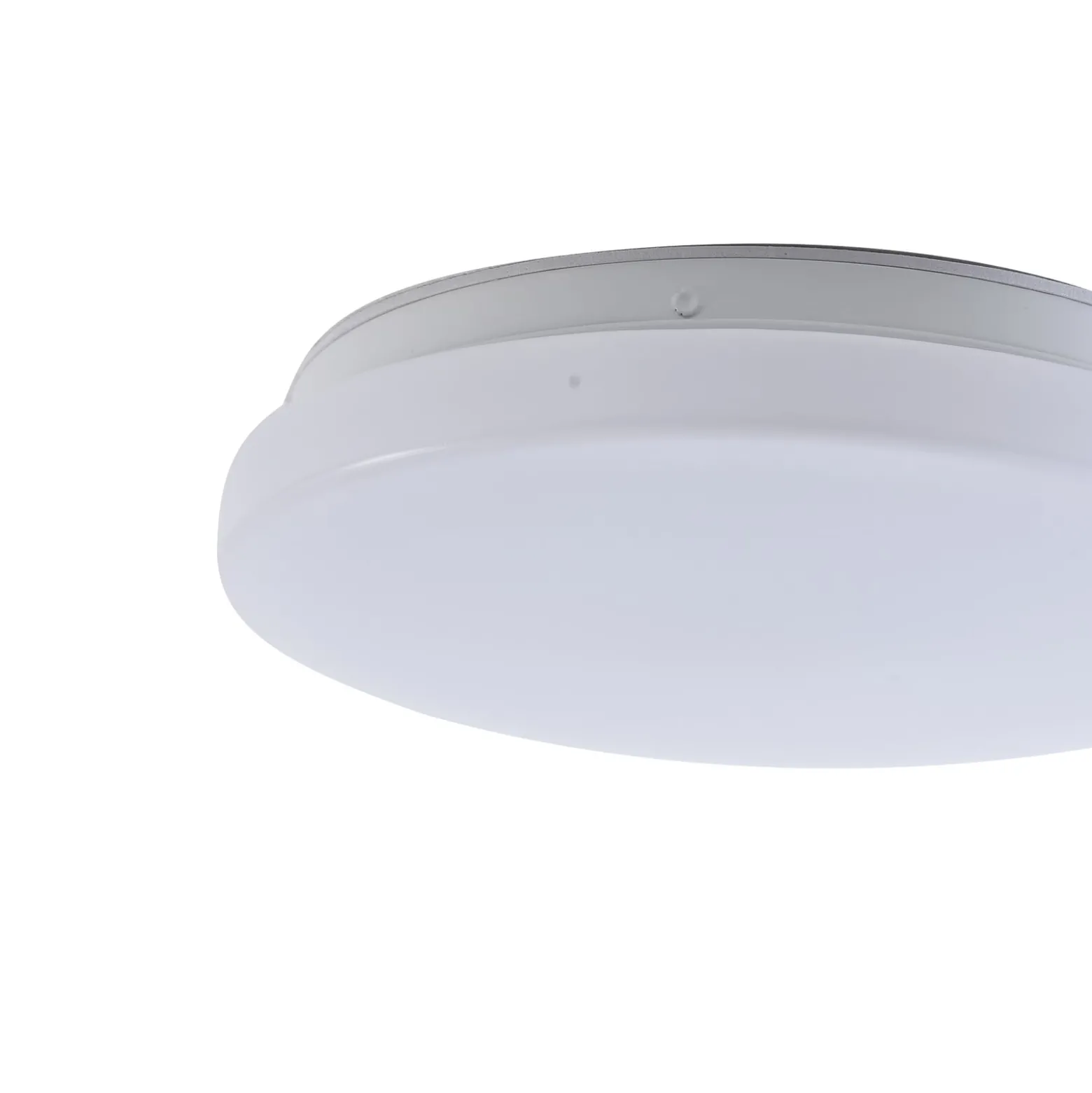 Lindby LED-Außendeckenleuchte Kirkola, 3000 K, Ø 26 cm, weiß