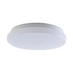 Lindby LED-Außendeckenleuchte Kirkola, 3000 K, Ø 26 cm, weiß