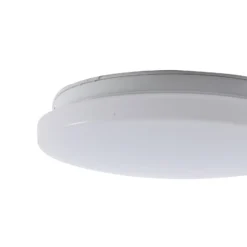 Lindby LED-Außendeckenleuchte Kirkola, 4000 K, Ø 26 cm, weiß