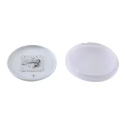 Lindby LED-Außendeckenleuchte Kirkola, 4000 K, Ø 34 cm, weiß