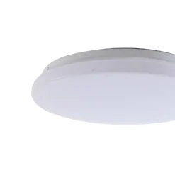 Lindby LED-Außendeckenleuchte Kirkola, 4000 K, Ø 34 cm, weiß