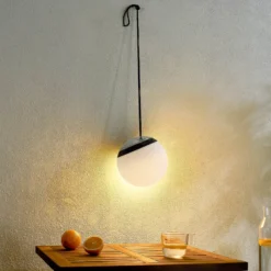 Lindby LED-Außenhängeleuchte Eleia, RGBW, 20 cm, Akku
