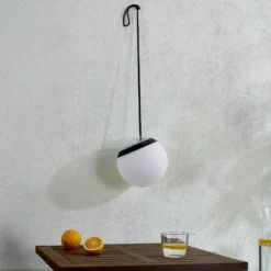 Lindby LED-Außenhängeleuchte Eleia, RGBW, 20 cm, Akku