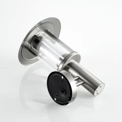 Lindby LED-Außenwandlampe Gregory, Sensor, edelstahl, IP44