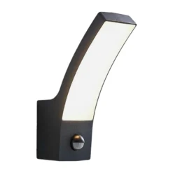 Lindby LED-Außenwandlampe Ilvita, Sensor, anthrazit, IP54