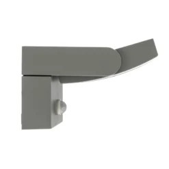 Lindby LED-Außenwandlampe Sherin, hellgrau schwenkbar Sensor