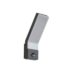 Lindby LED-Außenwandleuchte Korvik, 26 cm, anthrazit, Sensor