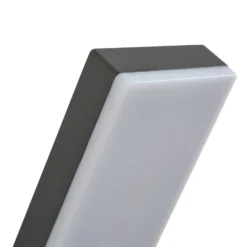 Lindby LED-Außenwandleuchte Korvik, 26 cm, anthrazit, Sensor
