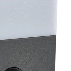 Lindby LED-Außenwandleuchte Korvik, 26 cm, anthrazit, Sensor