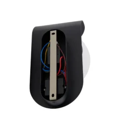 Lindby LED-Außenwandleuchte Lacie, Sensor, schwarz/weiß, Alu