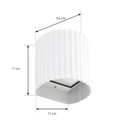 Lindby LED-Außenwandleuchte Ralino, weiß, 2-flg., IP65