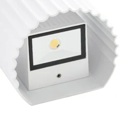 Lindby LED-Außenwandleuchte Ralino, weiß, 2-flg., IP65