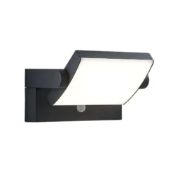 Lindby LED-Außenwandleuchte Sherin, 2er-Set, drehbar, Sensor