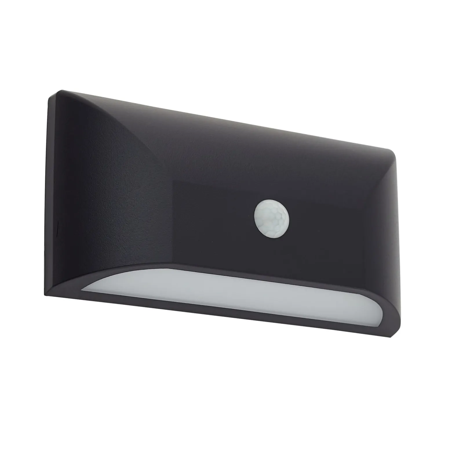 Lindby LED-Außenwandleuchte Siana, schwarz, PC, Sensor