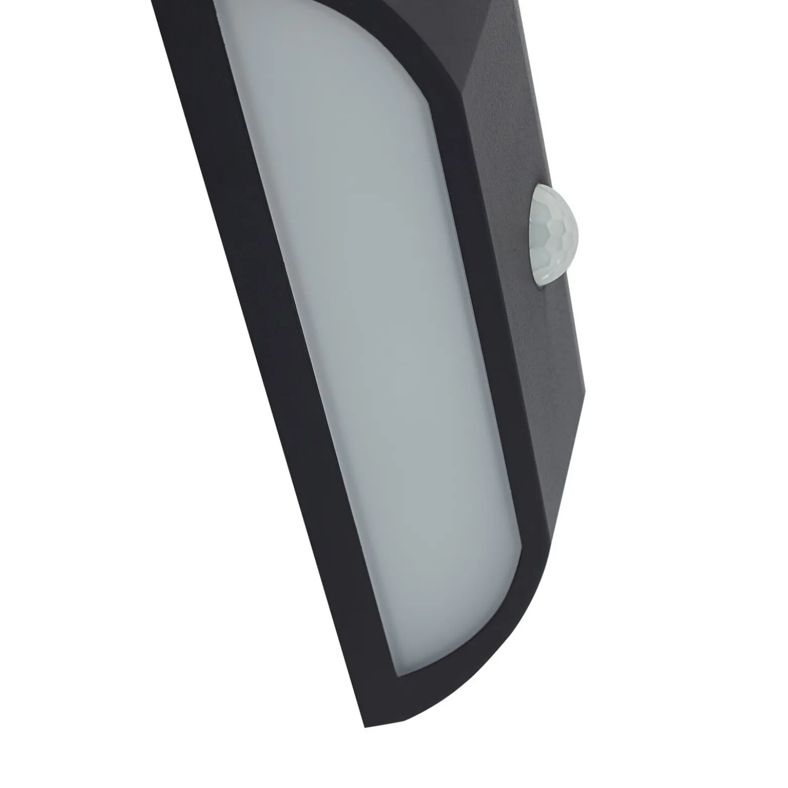 Lindby LED-Außenwandleuchte Siana, schwarz, PC, Sensor