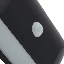 Lindby LED-Außenwandleuchte Siana, schwarz, PC, Sensor
