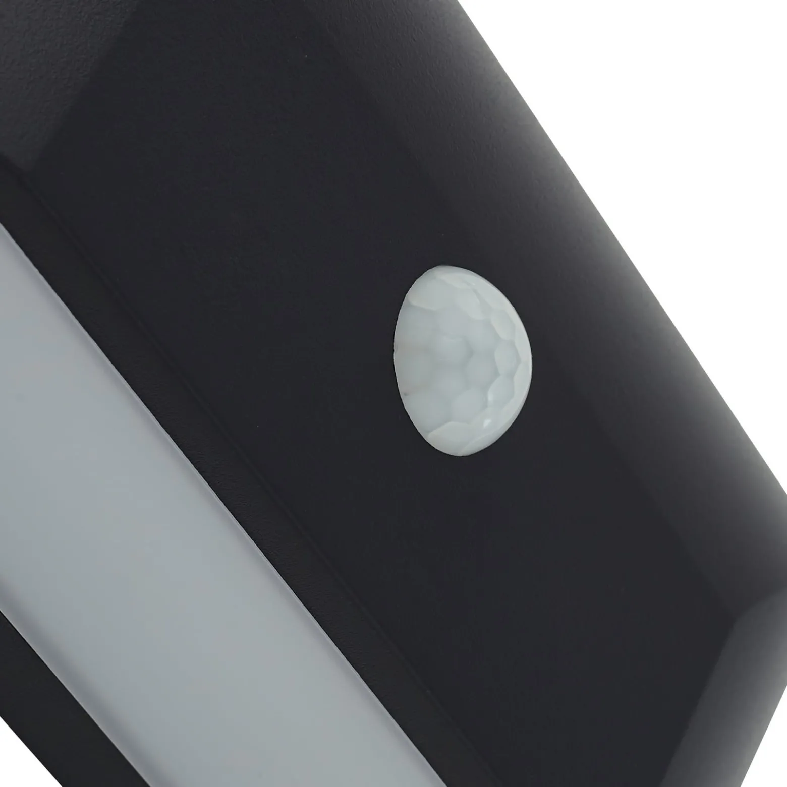 Lindby LED-Außenwandleuchte Siana, schwarz, PC, Sensor