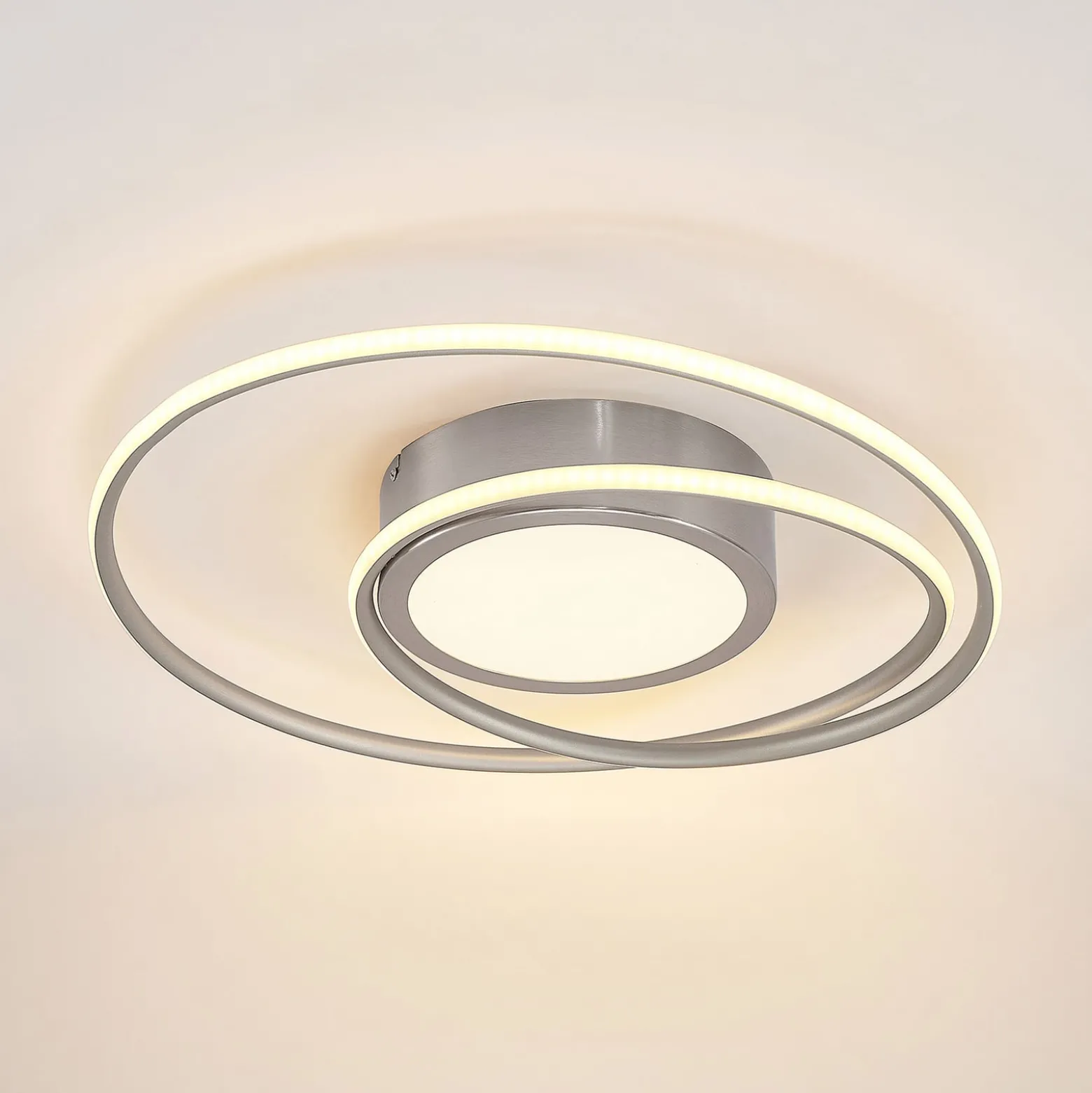 Lindby LED-Deckenlampe Bovia, CCT, Fernbedienung, dimmbar