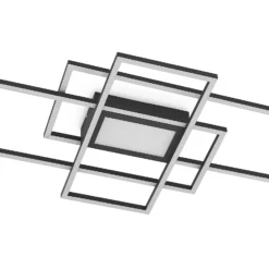 Lindby LED-Deckenlampe Caitlin anthrazit CCT Fernbedienung