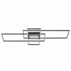 Lindby LED-Deckenlampe Caitlin anthrazit CCT Fernbedienung