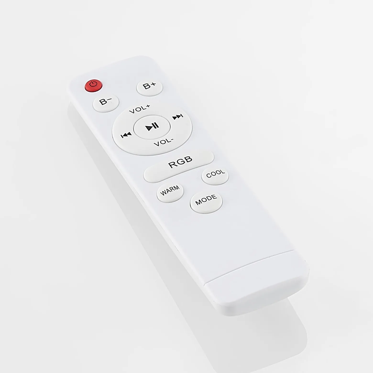 Lindby LED-Deckenlampe Elpida, Lautsprecher, weiß, Ø 39cm