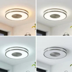 Lindby LED-Deckenlampe Fjella, RGB, CCT, Fernbedienung