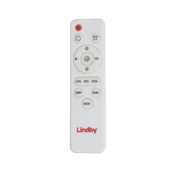Lindby LED-Deckenlampe Gracjan, schwarz, Metall, CCT, Ø45cm