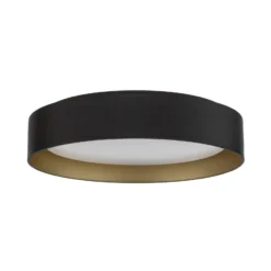 Lindby LED-Deckenlampe Gracjan, schwarz, Metall, CCT, Ø45cm