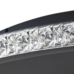 Lindby LED-Deckenlampe Inessa, Ø 51cm, schwarz, CCT, dimmbar