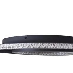 Lindby LED-Deckenlampe Inessa, Ø 51cm, schwarz, CCT, dimmbar