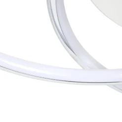 Lindby LED-Deckenlampe Joline, Ø 45 cm, chromfarben, Metall