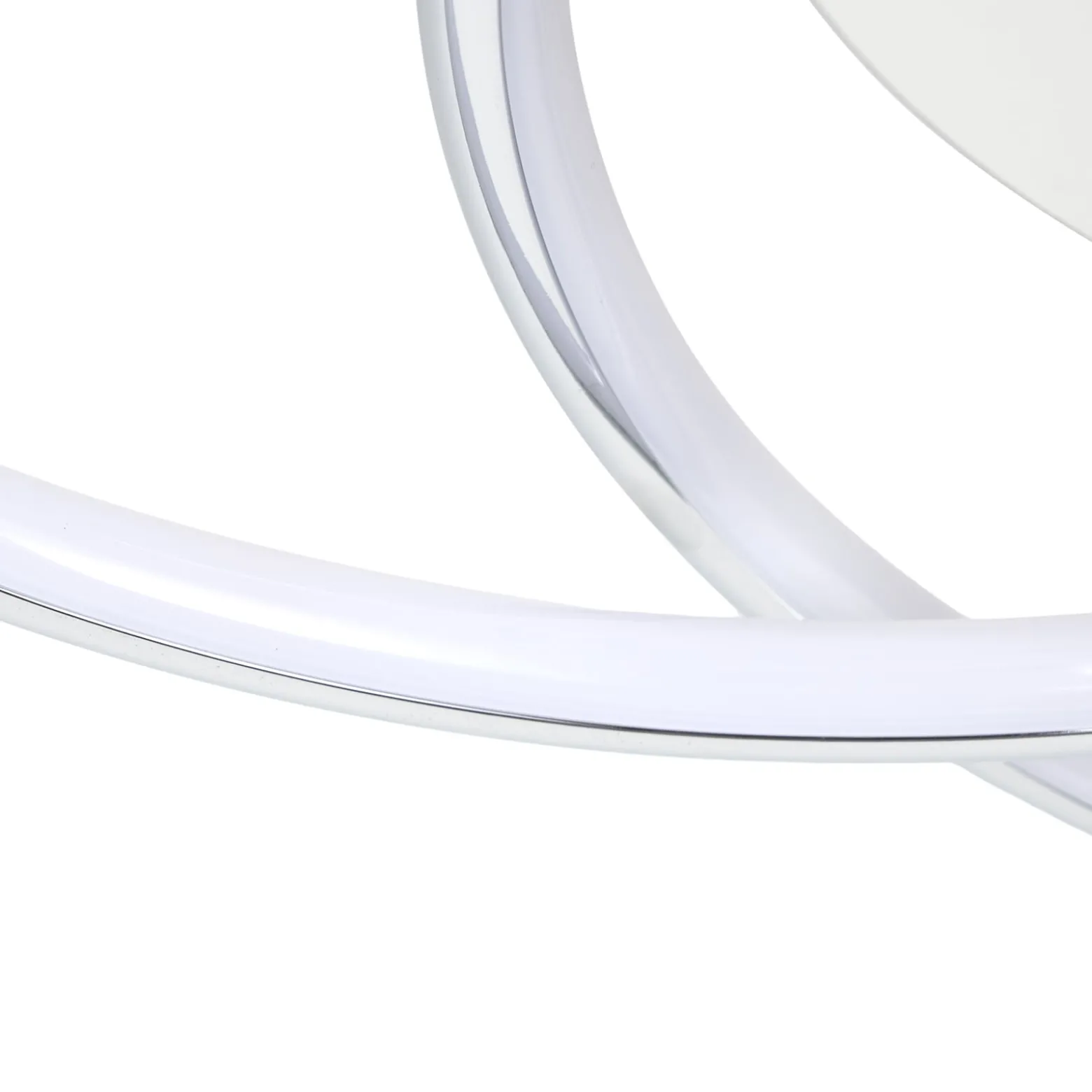 Lindby LED-Deckenlampe Joline, Ø 45 cm, chromfarben, Metall