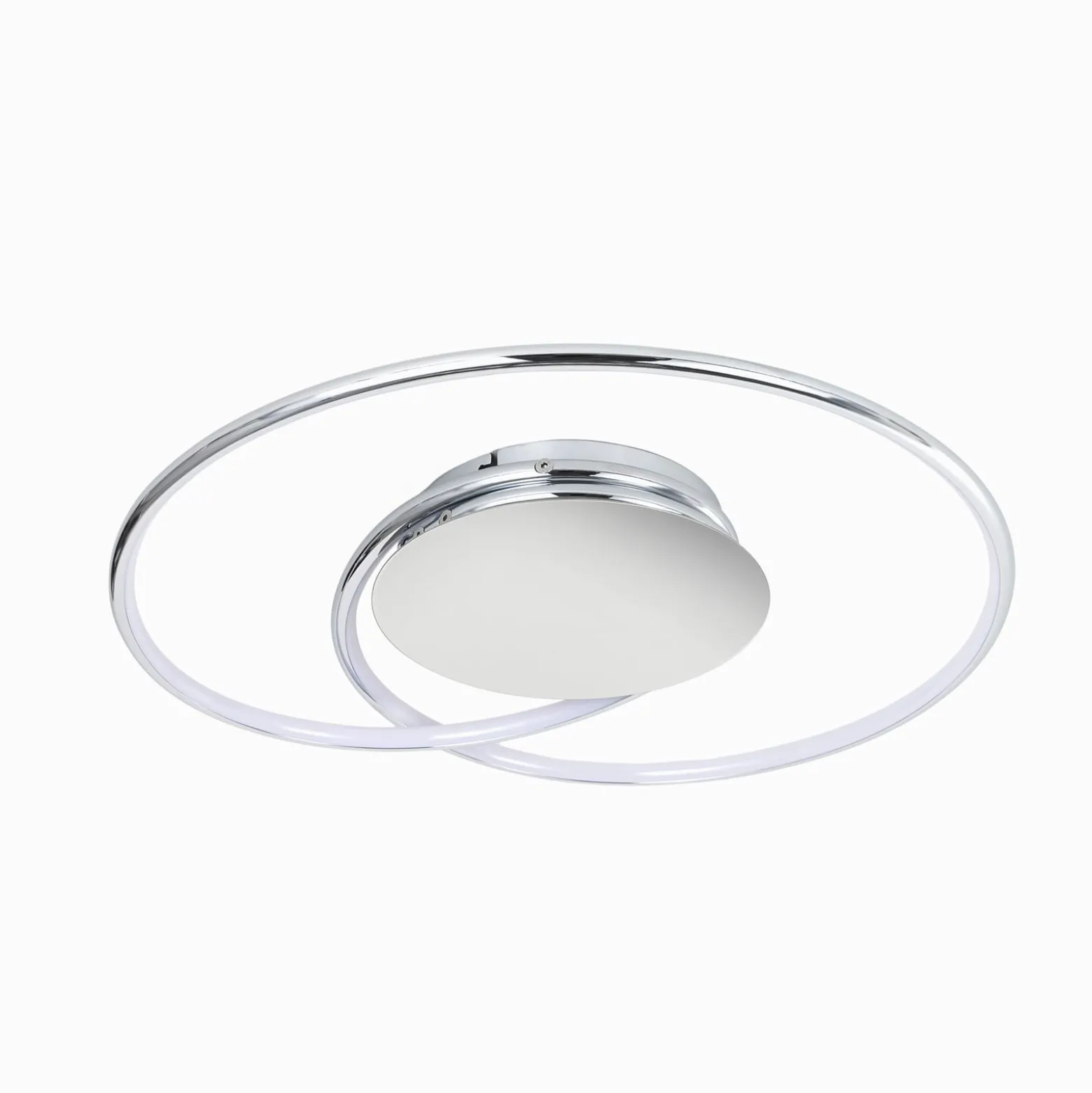 Lindby LED-Deckenlampe Joline, Ø 45 cm, chromfarben, Metall