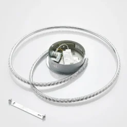 Lindby LED-Deckenlampe Joline, Ø 45 cm, Kristalle, Metall