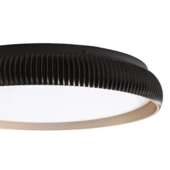 Lindby LED-Deckenlampe Jovian, schwarz, Ø 40cm, CCT, dimmbar