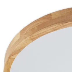 Lindby LED-Deckenlampe Lanira, Ø 60 cm, Holz, Remote, CCT