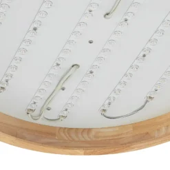 Lindby LED-Deckenlampe Lanira, Ø 60 cm, Holz, Remote, CCT