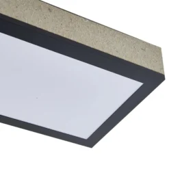 Lindby LED-Deckenlampe Laviona, CCT, dimmbar, Beton, 80 cm