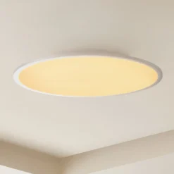 Lindby LED-Deckenlampe Narima, CCT, Ø 60 cm, silber